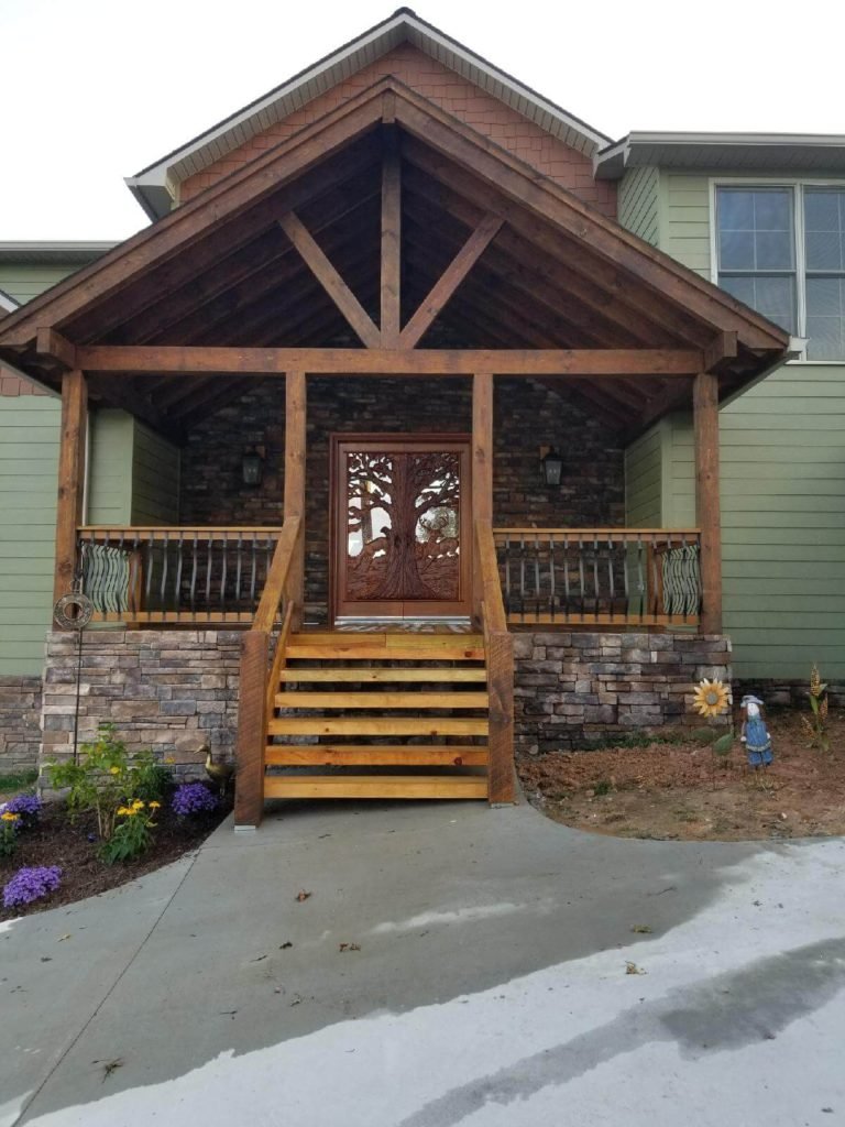 custom handcrafted carved doors